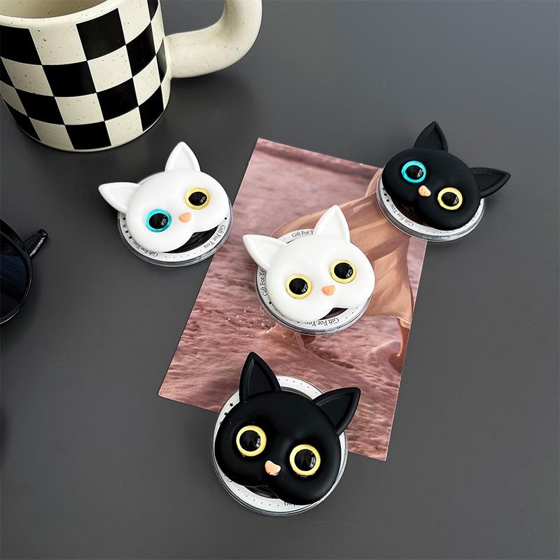 Mobile Phone Airbag Bracket, Abnormal Pupil Cat Retractable Magnetic Desktop Bracket, Removable And Retractable Portable For Watching Dramas