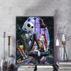 Disney Diamond Painting Jack Sally Dark Fairy Tale Illustration 5D Diamond Painting Art Embroidery Cross Stitch Room Decoration