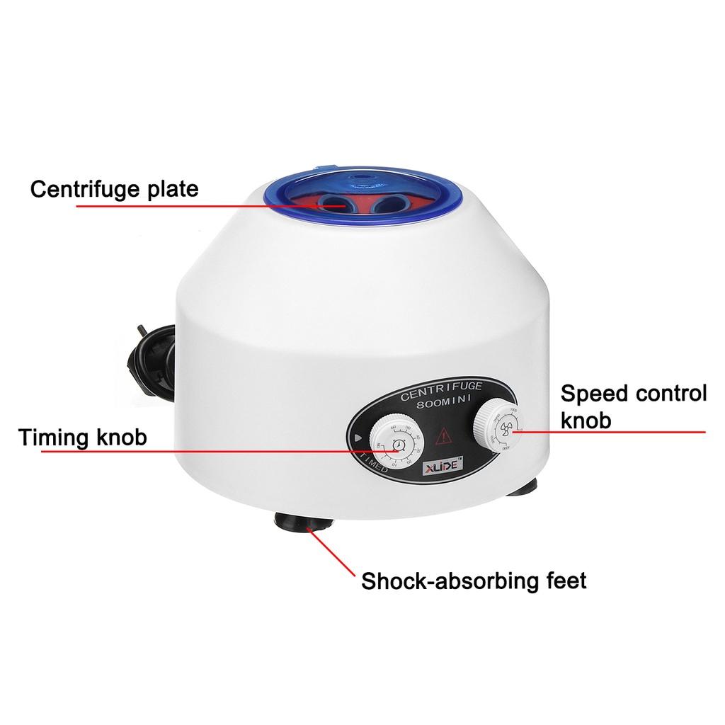 110V-240V 4000rpm Plasma Centrifuge Machine Electric Centrifuge with 6pcs 15ml Tube