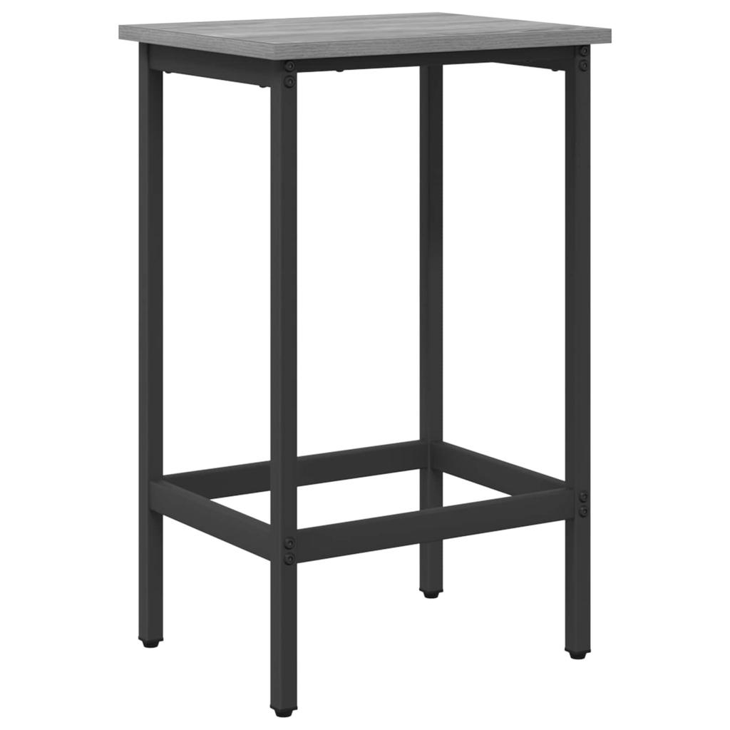 Bar Stool Grey Sonoma 40 X 32 X 74 Cm Engineered Wood