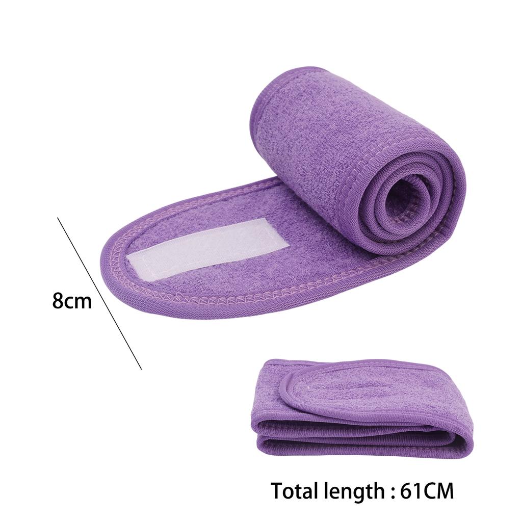 1-5pcs 2025 New Headscarf Velcro Bag Headscarf Beauty Salon Dedicated Face Washing Makeup Headband Beauty Headband Sports