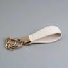 PU Leather Car Keychain Men's and Women's Bag Anti Lost Key Ring Waist Hanging Retro Laser Engraving Customized Keyring Gift