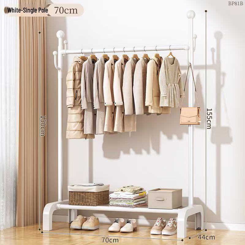 Multifunctional Floor-Standing Coat Rack and Clothes Dryer for Indoor Storage