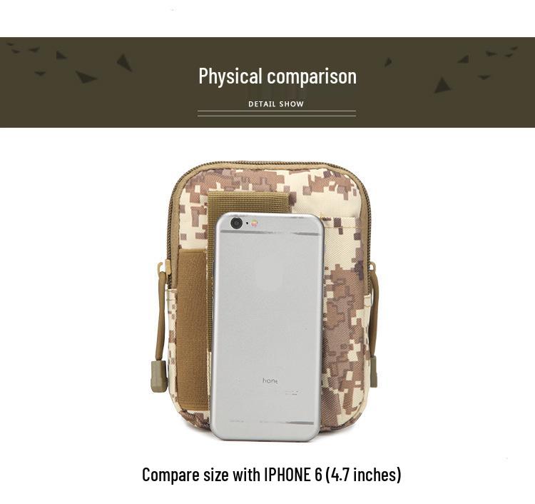 Camouflage Multifunctional Tactical Waist Pack and Phone Storage Bag