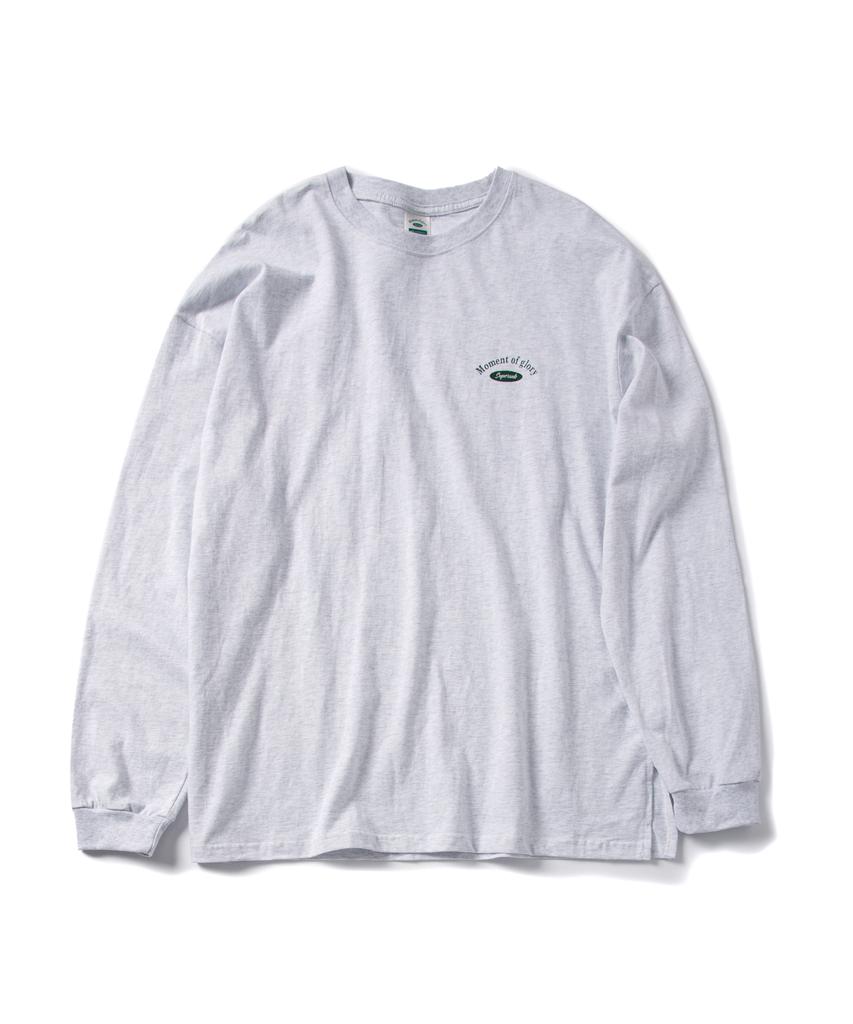 Super Serve Signature Logo Classic Long Sleeve Tee - Light Grey