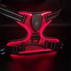 Type-C Rechargeable LED Light Up Breathable Nylon Dog Harness Reflective Warning Pet Vest Glowing Pet Supplies