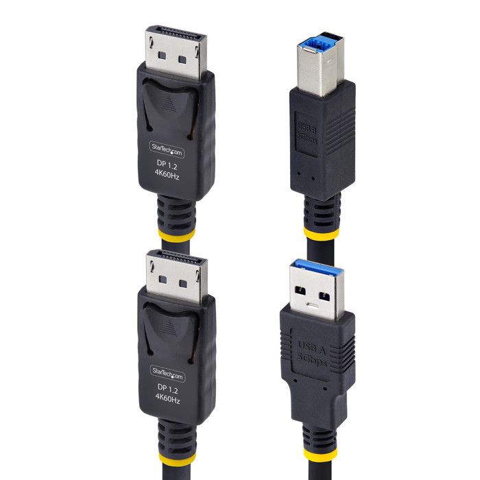 StarTech.Com Cavo KVM DisplayPort E USB 5Gbps 1,8m - 4K 60Hz - Accessori Computer