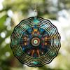 Colorful Spinning Metal Wind Chime 3D Garden Decor for Yard Patio Outdoor Aesthetic Perfect Christmas New Year Gift