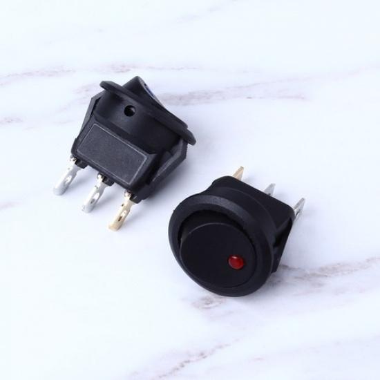 12Pcs LED Toggle Switch Round Rocker for Car Truck Off Control