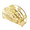 Hollowed-out Design Metal Napkin Holders Flowers&Leaves Tissue Storage Rack  Countertops