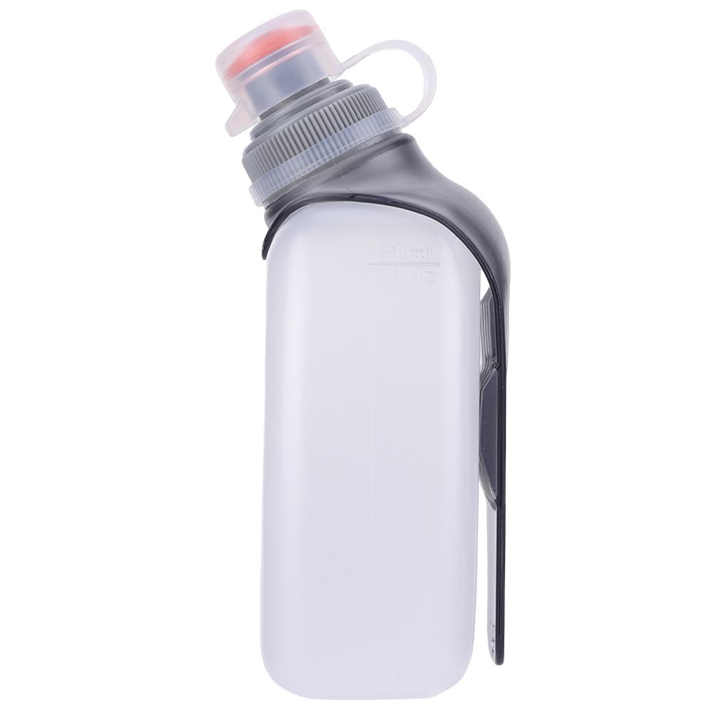 

- 250ml Hydration Waist Bottle with Clip & Dustproof Lid Leakproof for Gym Fitne