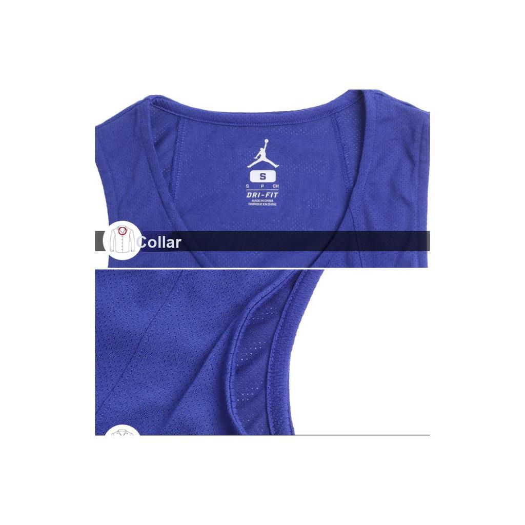 Jordan Logo Print Breathable Casual Round Neck Sleeveless Vest Men Tops Blue 789481-455