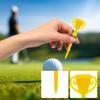 Creative Trophy Golf Tee Set 10 Pieces Durable Golf Ball Holder Stakes Golf Sport Accessories for Outdoor Practice and Game Use