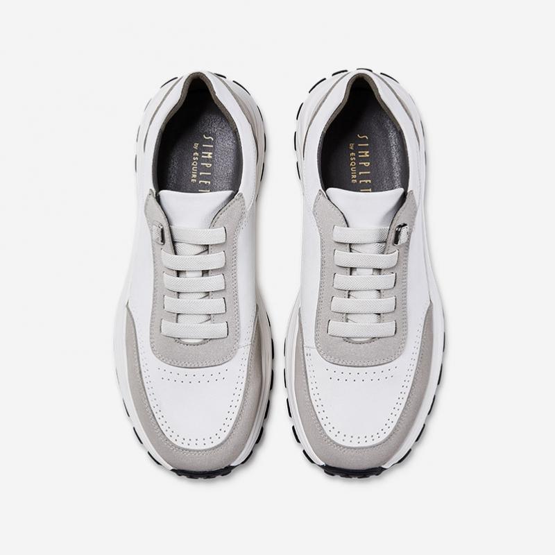 Simplet By Esquire Simple Mens Rio Sneakers White