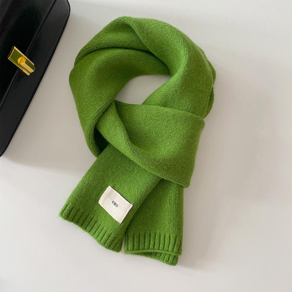 Nowy Jesienno-Zimowy Damski Męski Koreański Szalik Dzianinowy Wełniany Ciepły Gruby Szalik na Szyję Chustka Gruby Wiatroodporny Zimoodporny Otulacz