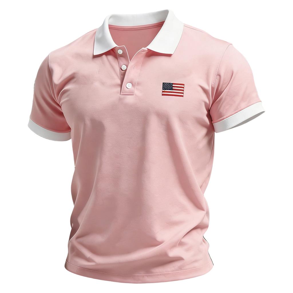 Men's Summer Print Short Sleeve Lapel Shirt Men's Casual Fashion Shirt