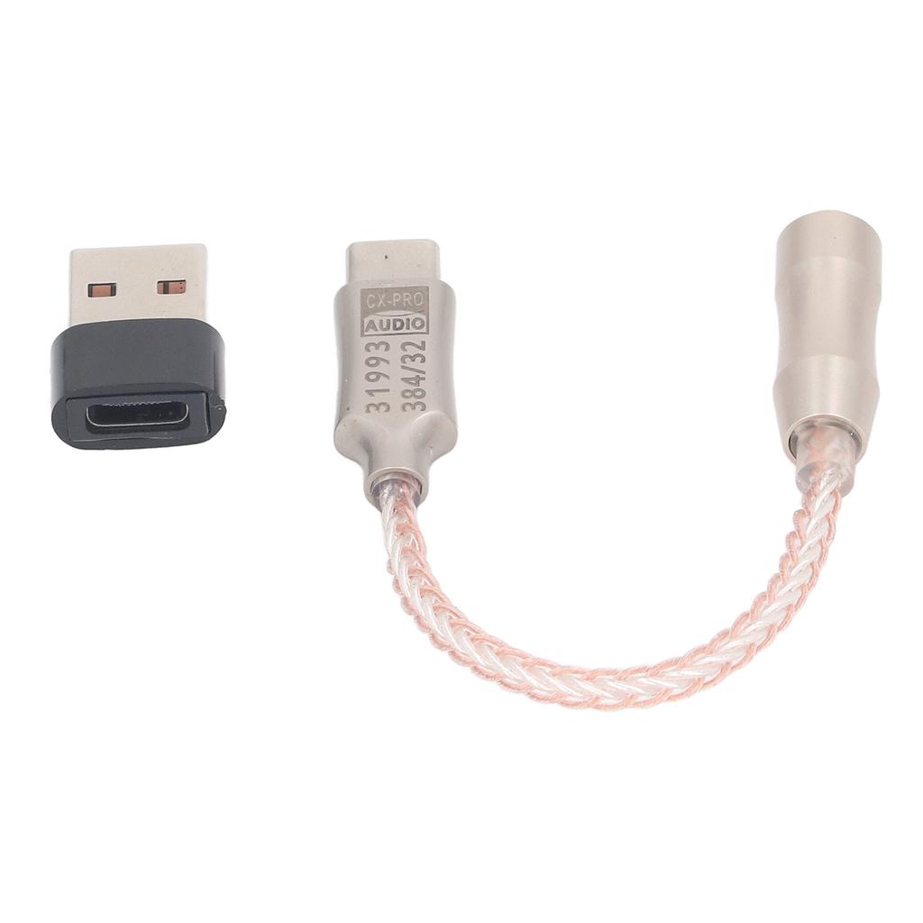 USB To 3.5mm DAC Cable Excellent Sound Decoding Stable Transmission Type C To 3.5mm Adapter