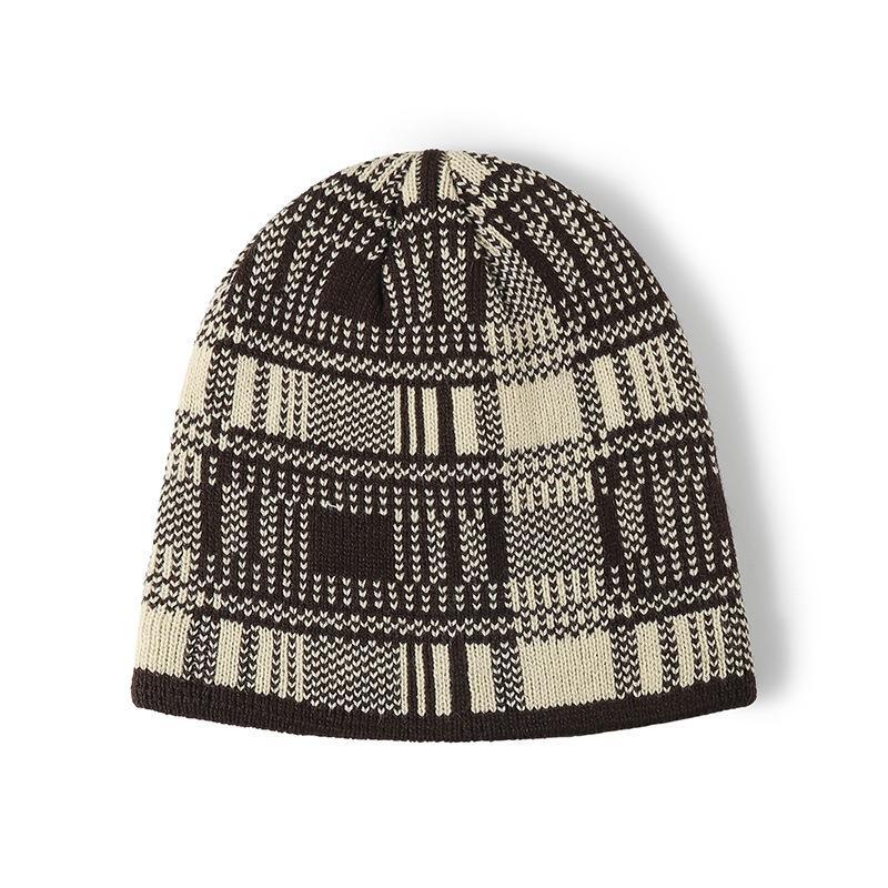 Unisex Brimless Fleece Lined Knit Slouchy Beanie Winter Warm Hat