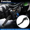 Motorcycle Short Brake Clutch Lever Adjustable for Suzuki GSXR600 GSXR750 GSXR1000 Solid Black Aluminum Alloy Handlebar Brake Lever Clutch Lever