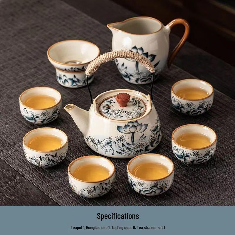 Ru Kiln Lotus Kung Fu Tea Set