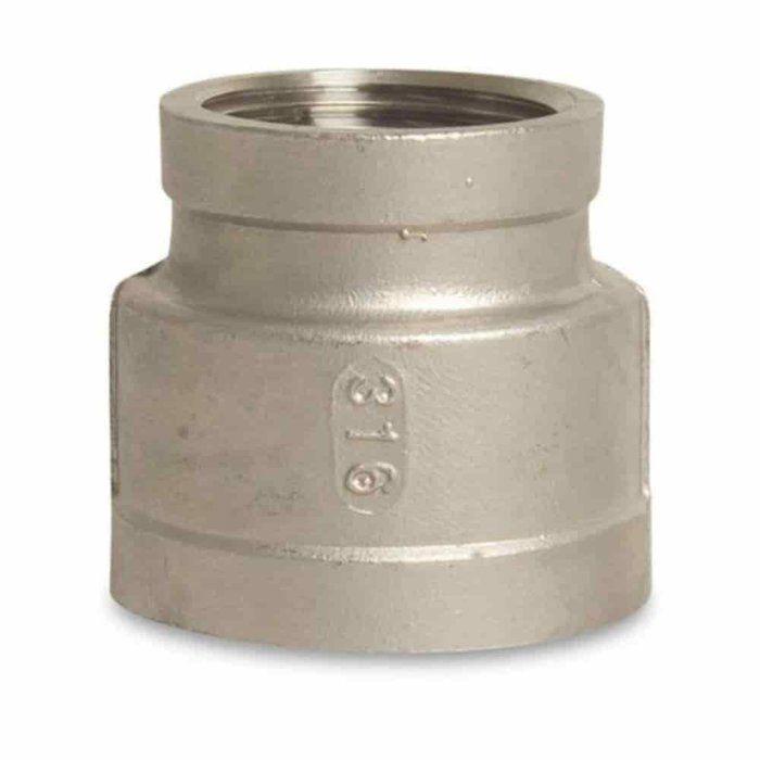 Manchon de Réduction Inox 1/2" x 3/8", Raccord Fileté V4A