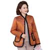Middle-aged women's autumn and winter flower padded jacket the elderly mother's jacket middle-aged and elderly women's clothing to keep warm