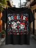 Kycklingar Familjevänlig Oftast text med cirkustält syskon utsmyckad karneval röd blå Unisex Alla T-shirt