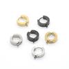 Stainless Steel Hoop Earrings with Electroplated Color Retention and Polished Finish - DIY Pendant Earring Accessories 