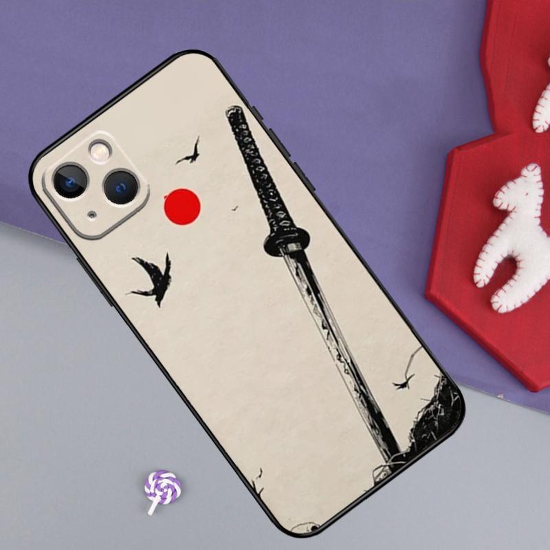 Warriors Katana Phone Case For iPhone Samsung Galaxy Redmi Xiaomi Oppo OnePlus Note S A 7 8 9 10 11 12 13 14 20 21 22 23 53 54 Pro Max Plus Ultra