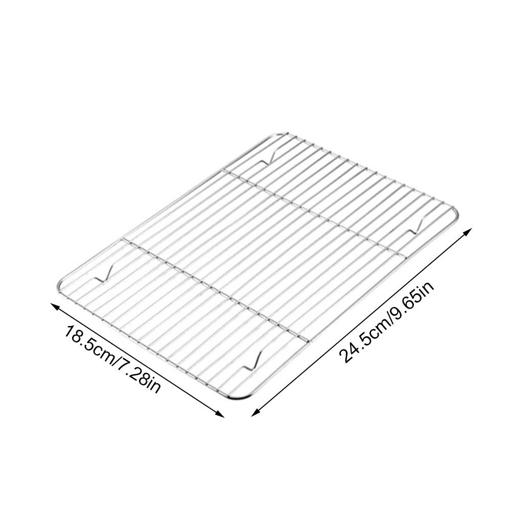 Kitchen Barbecue Racks Cooling Racks Net Stainless Steel Grid Wire Rack for Cooking Roasting Drying Grilling