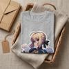Ullzang Fate Stay Night Chibi Saber Fate Stay Night TShirt Unisex Crewneck Short Sleeve Clothes 100Cotton Summer TopsTops