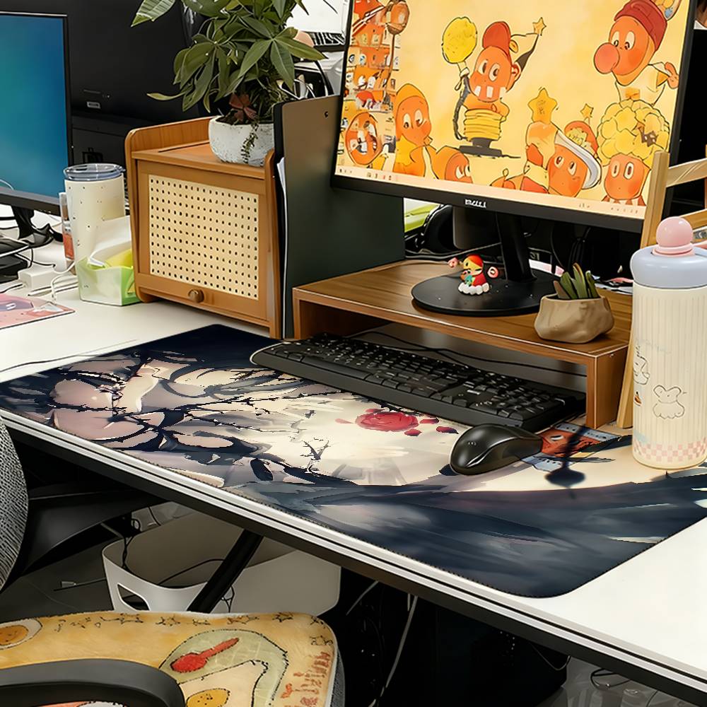 AnIME O-OVerlord A-Albedo Mouse Pad Computer Mat Deskpad Laptop Keyboard Mat Office Large Landscape Mousepad