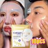 10PCS Collagen Anti Wrinkle Facial Mask Anti Aging Fade Fine Lines Firm Skin Moisturizing Brightening