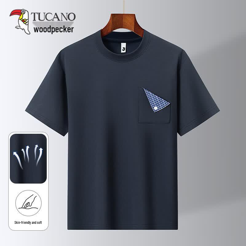 TUCANO Men s Round Neck Cotton Blend Short Sleeve T-Shirt 2XL