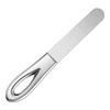 Zinc Alloy Double-Sided Nail File & Polisher - Stainless Steel, Sand-Plated for Manicure and Buffing.