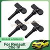 TPMS Sensors Set Of 4 407009322R For Renault Clio IV Captur Kangoo II Lodgy Logan 433MHz Tire Pressure Monitoring System