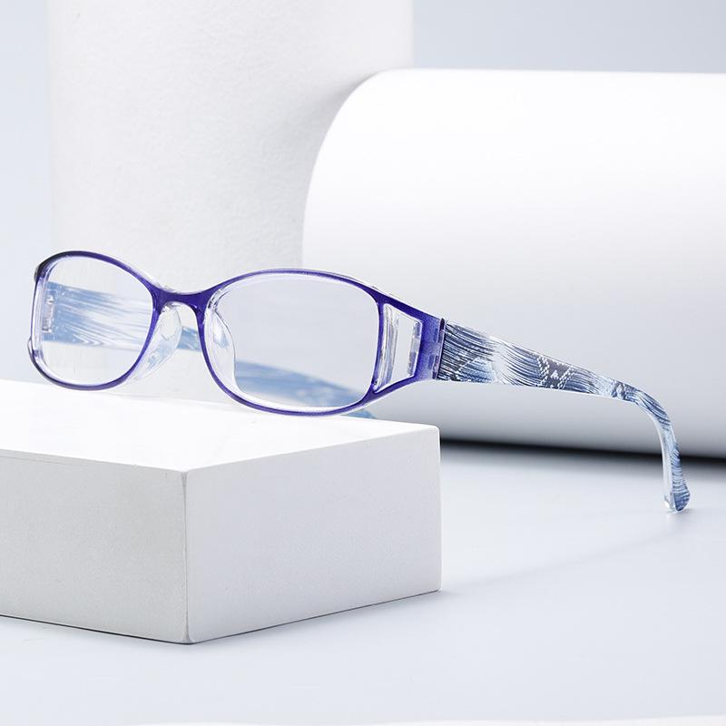 New Women Reading Glasses Fashion Print Elderly Hyperopia Eyeglass Resin Anti Blue Light Prescription Eyewear+1.0+4.0