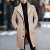 Men's Woolen Mid Length Coat, Windbreaker Coat