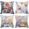 Floral Patterned Cushion Covers For Home Decoration Polyester pillowcase, sofa decorative cushion cov Headboard Pillow