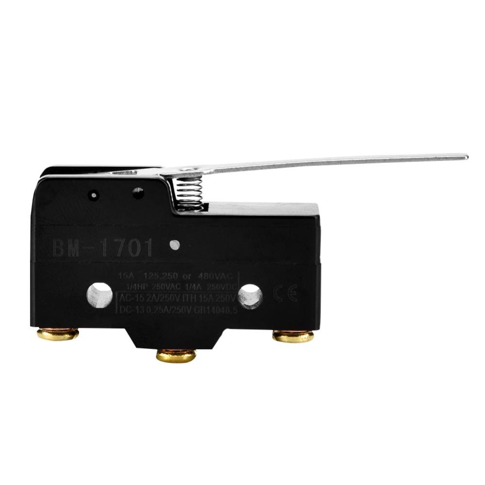 

BM-1701 Micro Switch Silver Contacts Plastic Housing Momentary Limit Switch 250V 15A Great Conductivity Snap Action Switch 220V