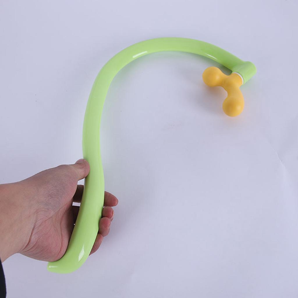 Massage Hooks for Trigger Point Rotatable Massage Head Neck Shoulder Massage Cane Back Scratcher