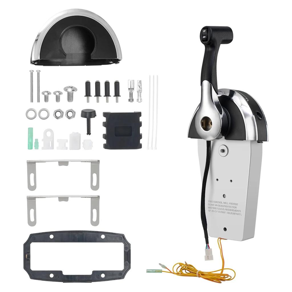 VEVOR Boat Throttle Control, 8M0059686 Top-Mounted Outboard Remote Control Box for Mercury PT 2-Stroke