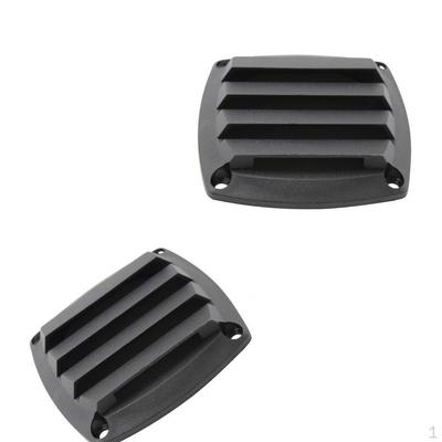 2x Marine Plastic Vents Hull Boat For 3 Inch Tube Hose - Black