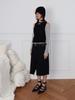 MEENDERI 2Way Sheer Layered Top - Black