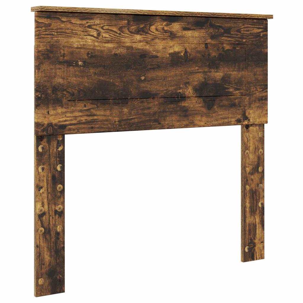 Bed Frame Smoked Oak 75 x 190 cm Particleboard