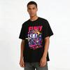 Skull Skateboard Print Streetwear Unisex Casual Short Sleeve Tee Pure Cotton T-shirt