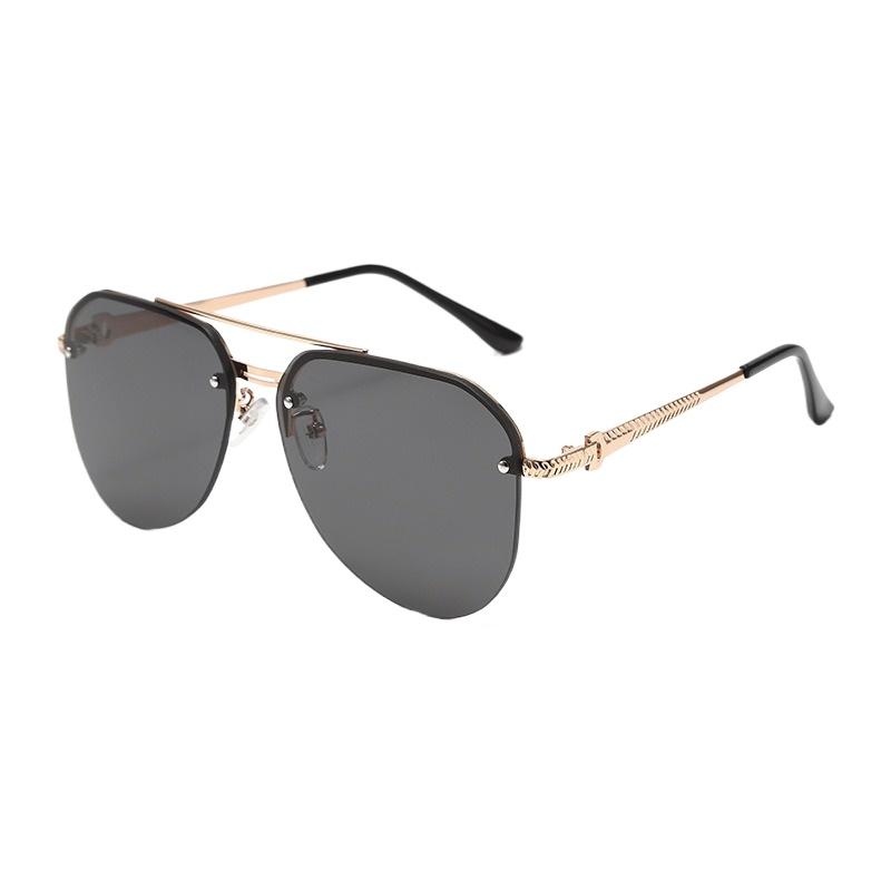 Frameless Fashion Trend Sunglasses with Metal Frame Sunglasses