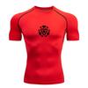 Spring and Summer Men Fitness Running T-shirt Gym Top T-shirt Quick-drying Short-sleeved Printed Breathable Short-sleeved S-3XL