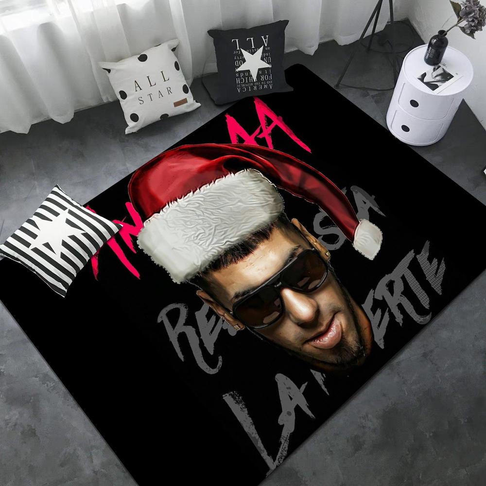 Rapper Anuel AA Floor Mat Non-Slip Laundry Room Mat Laundry Decor Balcony Child Living Room Household Carpets