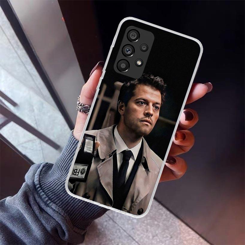 Angel Castiel Supernatural Phone Case For Samsung Galaxy A52 A51 A50S A32 A22 A12 A02S A72 A71 A31 A70 A30S Note 20 Ultra 10 Plu